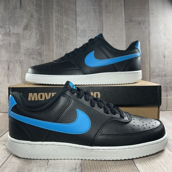 Nike Court Vision Low Next Nature Men's Sneaker Shoes Black Size 11.5 DH2987-005 - Picture 2 of 16